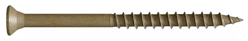 0356200 Screw, Tan, 4 In L, Bugle Head, Star Drive, Type 17 Point, 50/pk