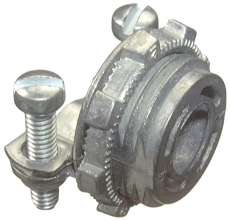 05703b Flex Clamp Combination Connector, 3/8 In, 1-3/16 In L, Zinc, 100/bx