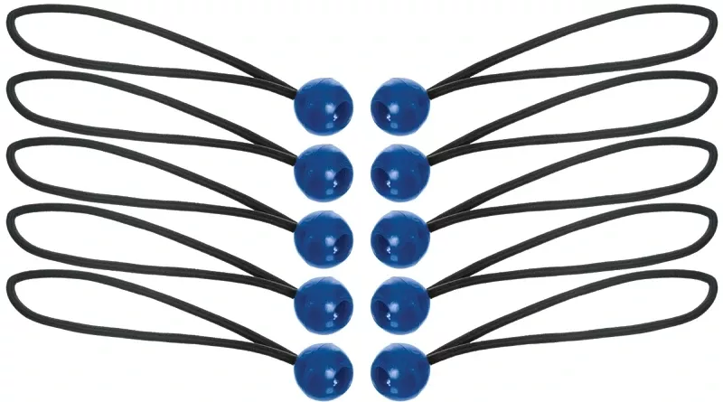 06344 Bungee Cord, 5/32 In Dia, 12 In L, Rubber, Toggle Ball End