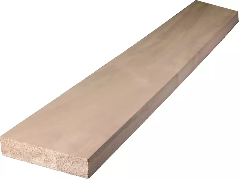 0q1x4-27048c Hardwood Board, 4 Ft L Nominal, 4 In W Nominal, 1 In Thick Nominal