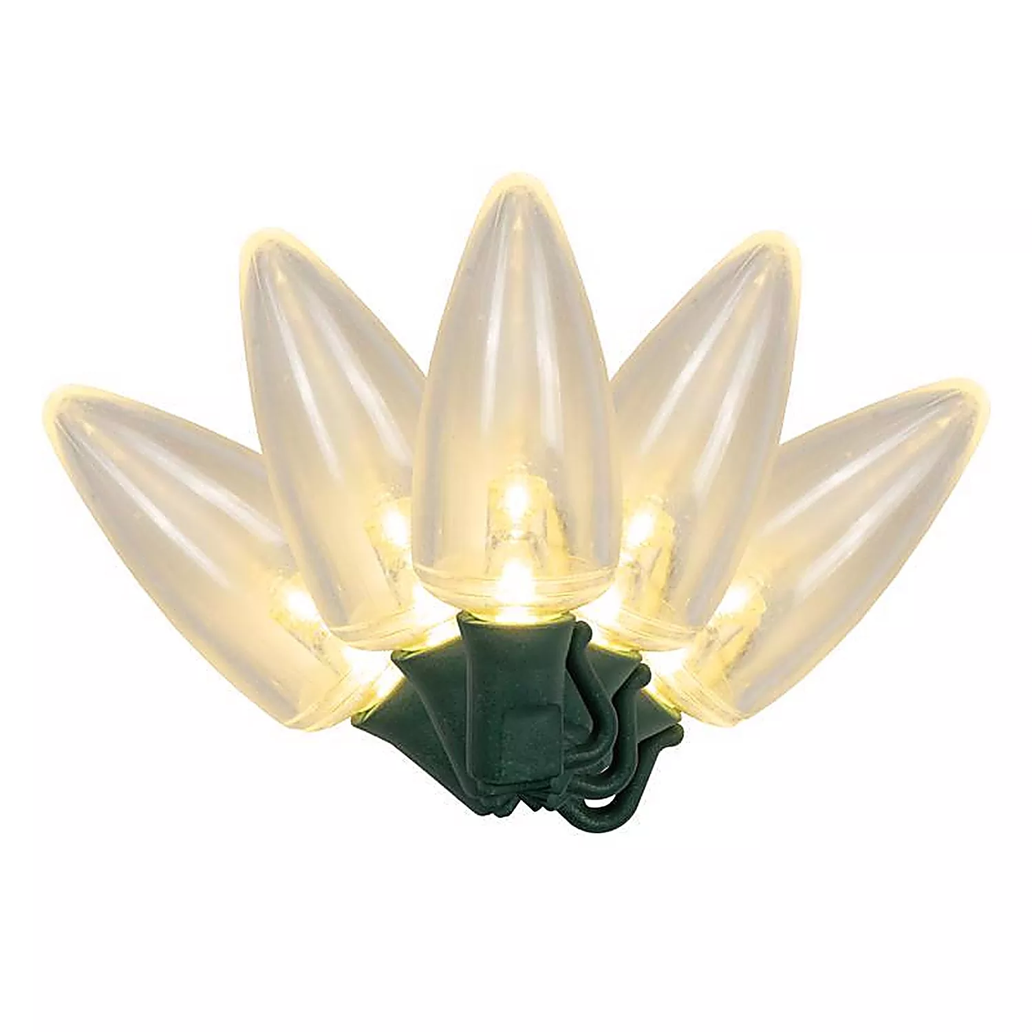 Celebrations - C925TWWA - Platinum LED C9 Warm White 25 ct String Christmas Lights 25 ft.