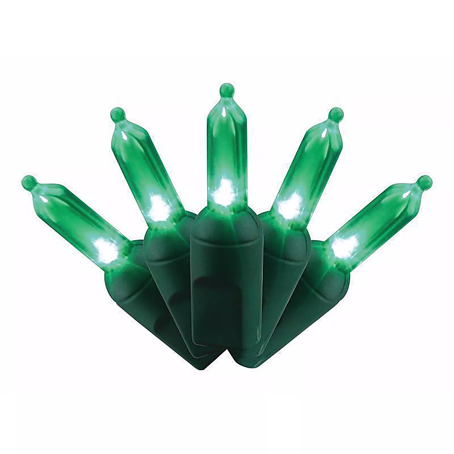 Celebrations - T550GR6A - Platinum LED T5 Green 50 ct String Christmas Lights 25 ft.