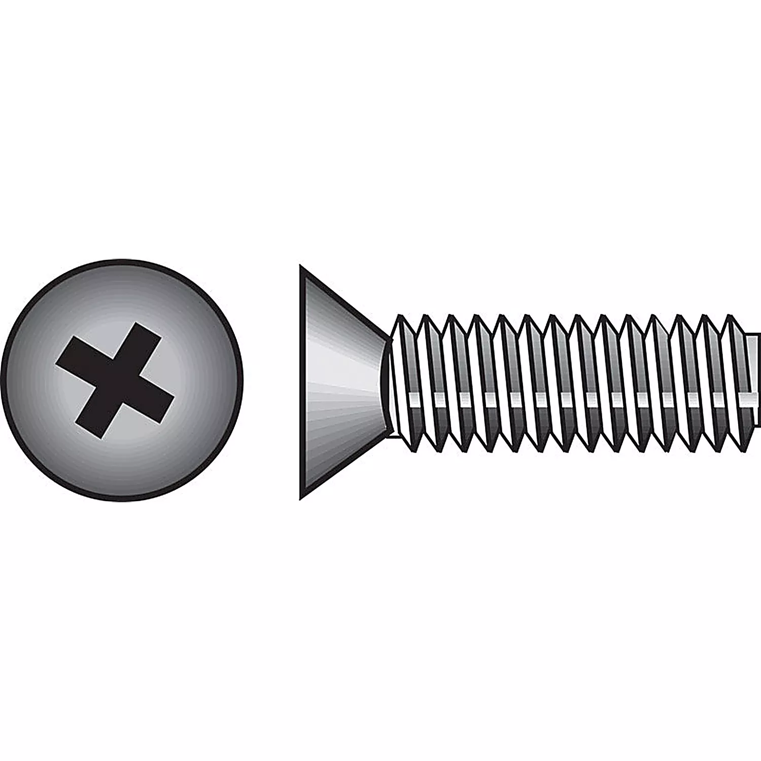 Hillman - 0825600 - No. 1/4-20 X 2-1/2 in. L Phillips Flat Head Stainless Steel Machine Screws 50 pk