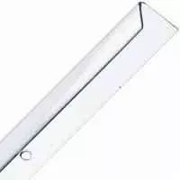 Korner Kovers U 10075 Corner Shield, 96 In L, 1-1/8 In W, Lexan, Clear