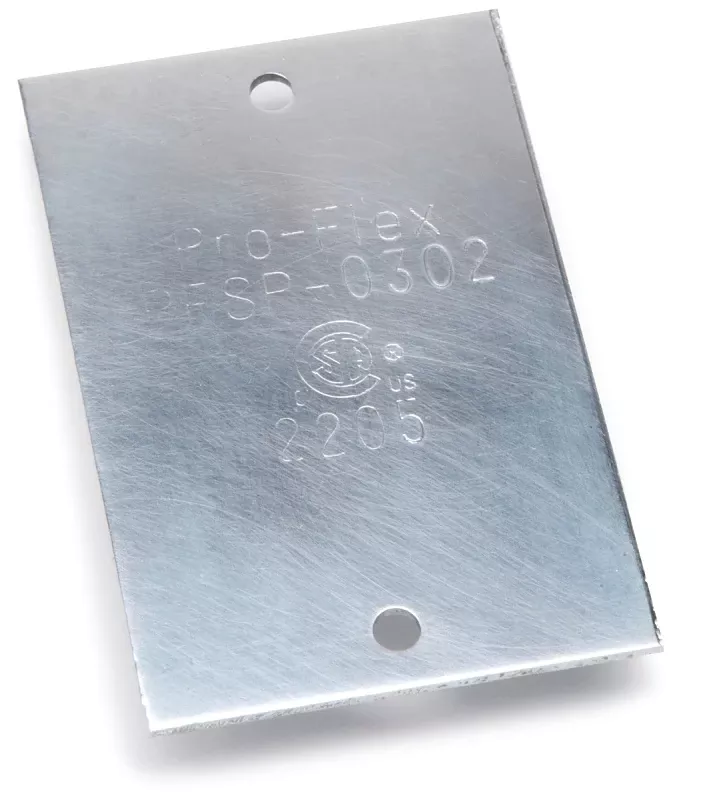 Striker Plate 3 In. X 7 In. - Gas Supply Connector