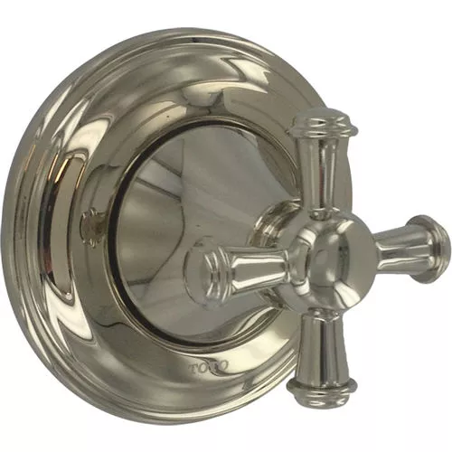 TOTO Vivian 3-Way Diverter Valve Trim, Cross Handle, Polished Nickel - TS220XW#PN