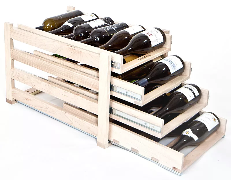 - WineLogic Wine Rack - 24 Bottle Capacity - (Maple)