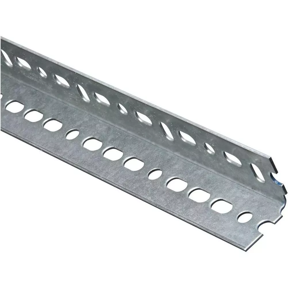 Zinc-plated 1.5 In. X 1 Ft. Slotted Angle - 14 Gauge Steel
