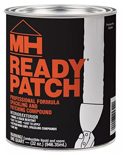 Zinsser MH Ready Patch Low VOC Spackling & Patching Compound, Quart, Off White